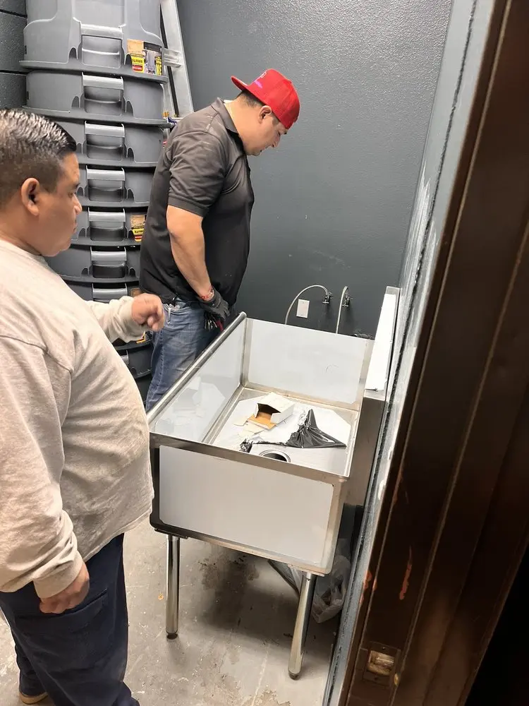 Commercial plumbing and sink installation in Mesa North
